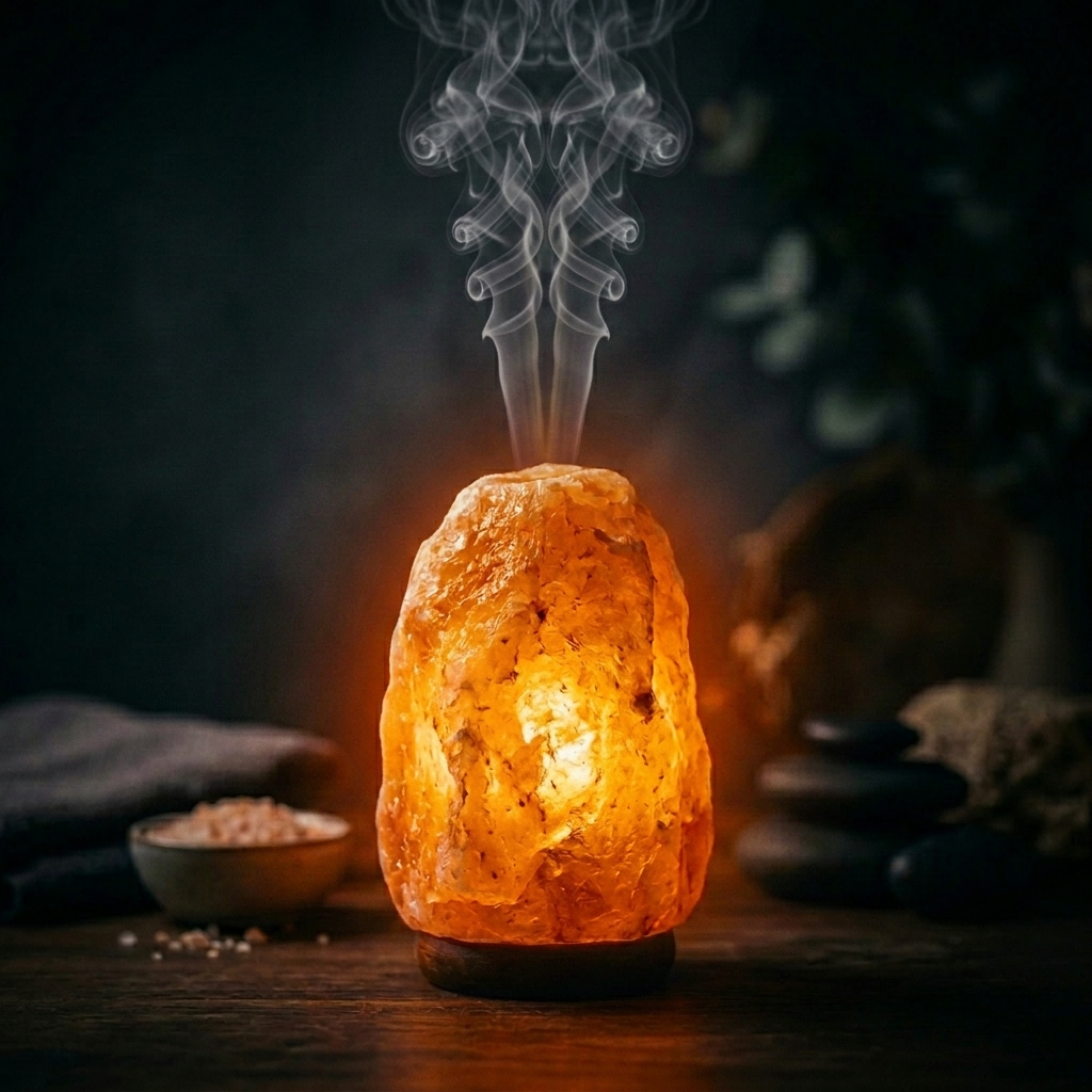 Private luxury massage studio in Stamford CT - Bespoke Bodyworks Himalayan salt lamp